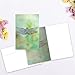 Tree-Free Greetings Vibrant Dragonfly All Occasion Cards - 12 Recycled 4x6 Notecards & White Envelopes, Thick Cardstock, Sustainably Made in USA - Watercolor Nature Art