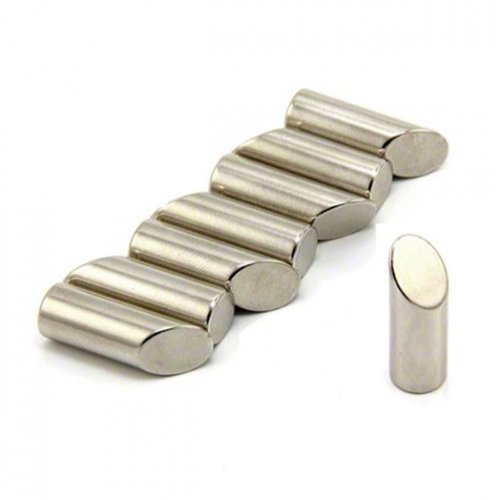 8 x magnes neodymowy z prętem z ukośnym Mitra 45° – Ø 10 x 30 mm – neodymowy N42 (NdFeB) – SÜD – siła przyczepności 3,6 kg – silne magnesy (supermagnesy) pręty magnetyczne do przemysłu i gospodarstwa domowego/domu