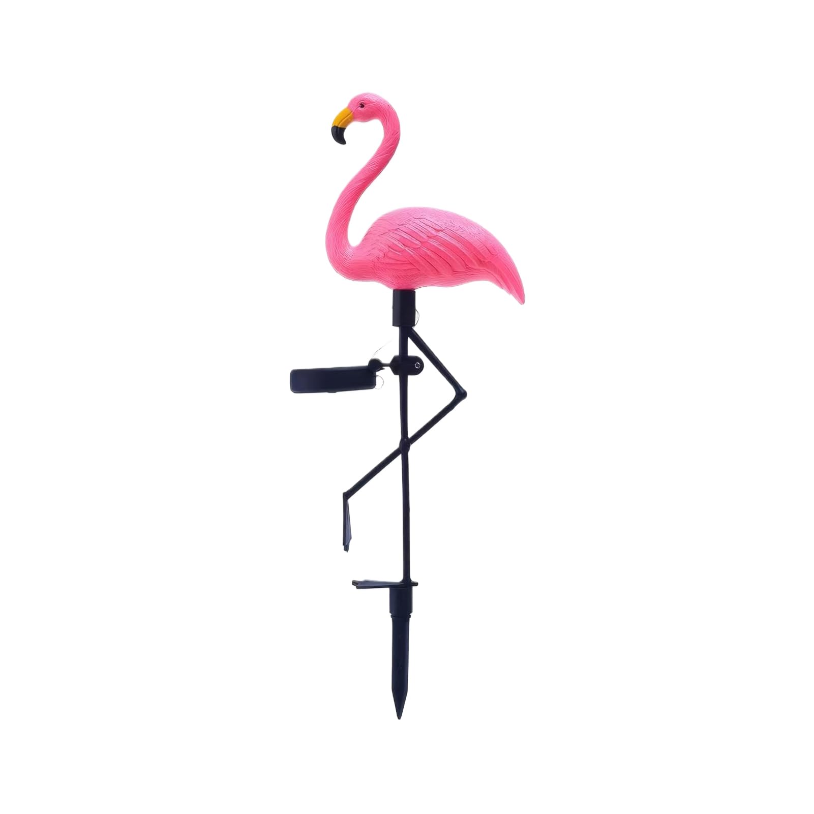TWISAXC Vibrant Flamingos Decor Pink Flamingos For Yard Solar String Lights Lawn With Solar In Lights Plastic Plug-in Light Flamingo Lawn, Single pack