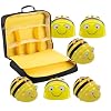 Beginner's Programming Material: 6 Bee Bot Floor Robot and 1 Hive Storage Bag - New See & Say Version - Programmable Set