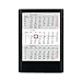 Truento 3-Monats-Tischkalender Standard f&uuml;r 2 Jahre (2026 & 2027) - Kunststoff - schwarz