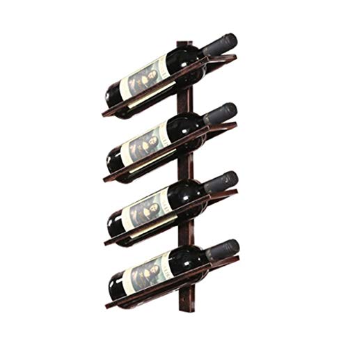 Wall Mounted Wine Rack, 4/6/8 Bottle Holder, Wine Bottle Storage Display Rack, Vertical Hanging Wine Rack for Bar, Wine Cellar, Kitchen, Bronze Metal The New Fashionable