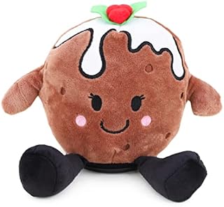 Toyland® 16cm Animated Christmas Character - Singing & Spinning Feature - Novelty Toys / Decoration (Pudding)