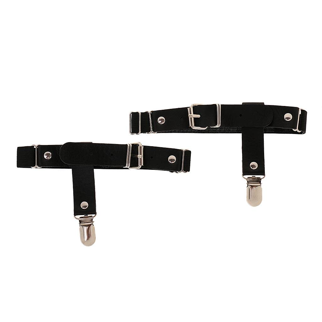 ELBME® Women Cute Garters Adjustable Leg Strap Garters Suspenders Black-image-49