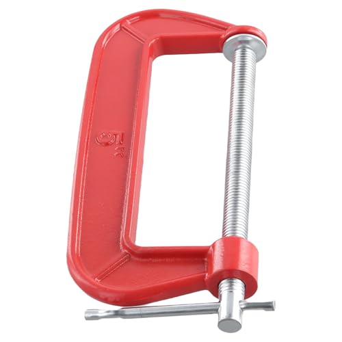 Pince G 12,7 cm en fonte rouge par lot de 4 avec ouverture 130 mm - 7