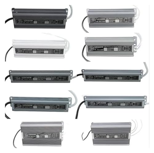 Transformador luz 12V 250W y cargador corriente impermeable para control acceso exterior 4