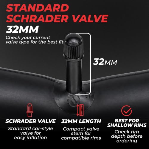 LotFancy 700x35-43c Schrader 2-Pack