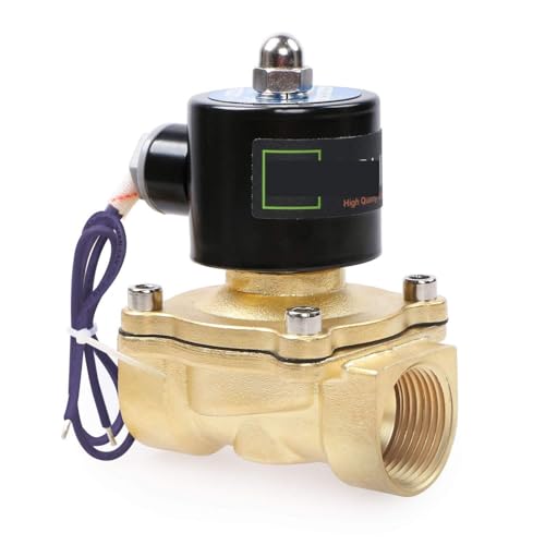 Électrovanne 12V en laiton massif de 1 pouce anti-fuite - 2