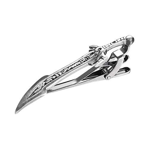 Image of Sword Tie Clip for Men Novelty Silver Gold Black Tie Bar Personalized Unique Party Jewelry Gift