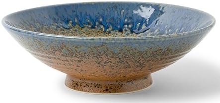 Aoi Nagashi 9.5" Ceramic Serving Bowl