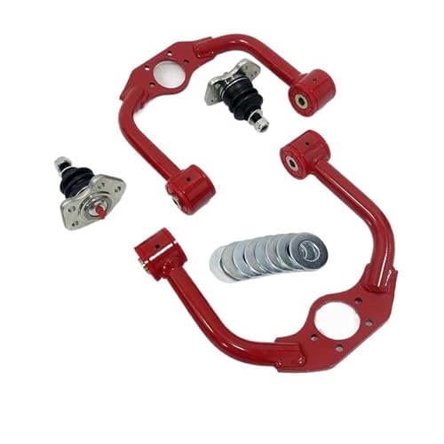 Image of 1-4" Lift Front Upper Control Arms Compatible with Jeep Grand Cherokee WK Commander XK 2005-2010 Tubular Steel W/Ball Joints