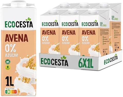 ECOCESTA MEJOR CADA DIA - Pack de 6 Unidades de 1 L de Bebida Eco...