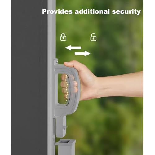 Evita miradas vecinales con este toldo lateral de aluminio impermeable gris 4