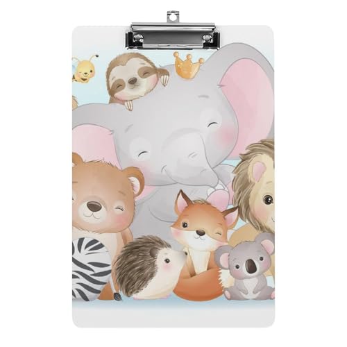 Planchette à pince A4 Animaux à Gribouiller porte-bloc pour bureau et restaurant