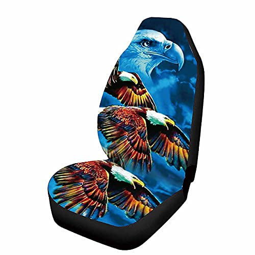 Housse de siège de voiture pour siège conducteur - Housse de siège imprimée pour la plupart des sièges de voiture - Bleu Cover