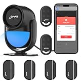 CPVAN WiFi Alarmanlage Haus mit PIR-Bewegungsmelder, Drahtloses DIY-Smart-Alarmsystem mit 4 Tür-/Fenstersensoren für...