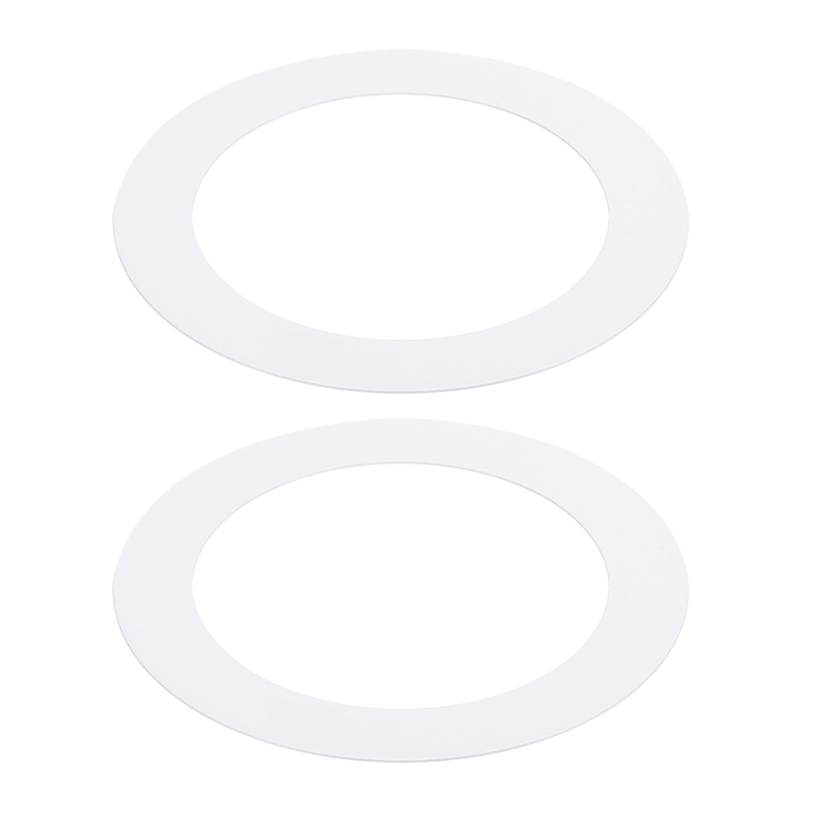 PATIKIL 3.98" ID 5.51" OD Gaffe Rings for Recessed Clear, 2 Pack Bright White Gaffe Trim Ring Lighting Fixture for Ceiling Wall Recessed Canete Luminaires-image-21