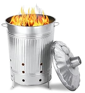 GARTHEIN 90 Liter Feuertonne für Gartenabfall