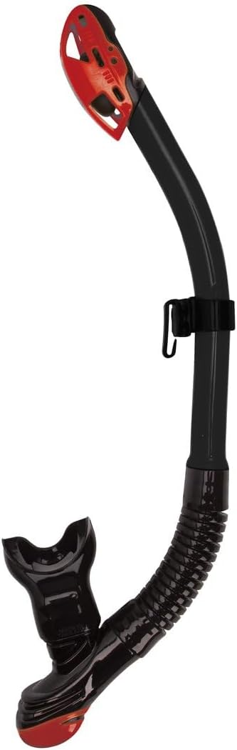 XS Scuba Passage Dry Snorkel (Black/Fire Red)
