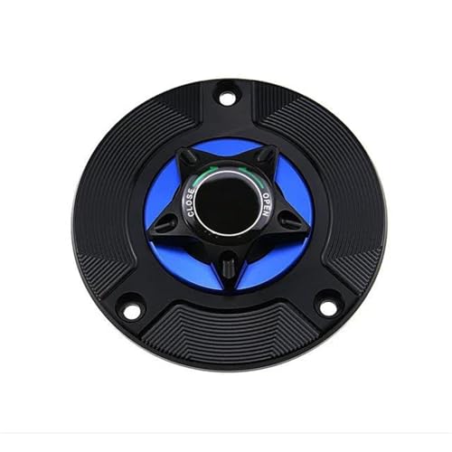 Bouchon réservoir essence YZF R15 ouverture rapide quart de tour bleu