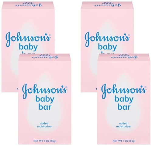 Image of Johnson's Baby Soap Bar Gentle for Baby Bath and Skin Care, Hypoallergenic, 3 Ounce (Pack of 4)
