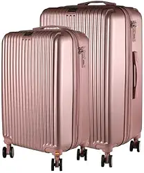 Conjunto Mala 23KG + Mala 10KG Expansível Giratória Style (Rose Style)