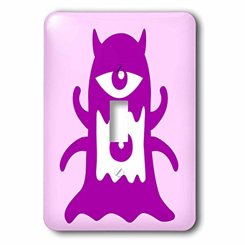 Interruptor de palanca único multicolor para decorar dormitorios de niños con monstruos 2