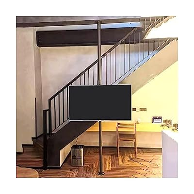 JDXQBLD Height Adjustable Tv Mount Stand, Tv Wall Rotating Base 360° Rotating Bracket - Swivel Screen Floor Stand, for 32-75 Inch Tvs, Max Vesa 600X400Mm