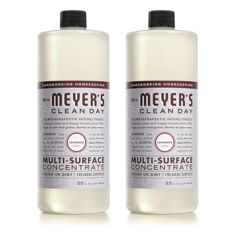 MRS. MEYER'S CLEAN DAY Multi-Surface Cleaner Concentrate, Use to Clean Floors, Tile, Counters, Lavender, 32 fl. oz - Pack of 2 Cover