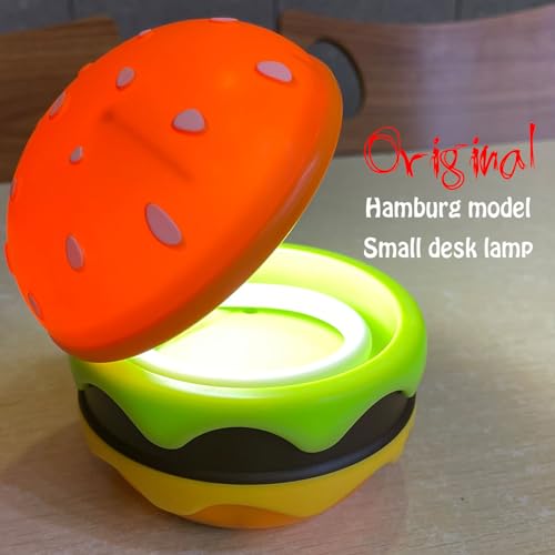 Lampe de bureau hamburger rechargeable à intensité variable avec un col réglable pour pépinière - 7
