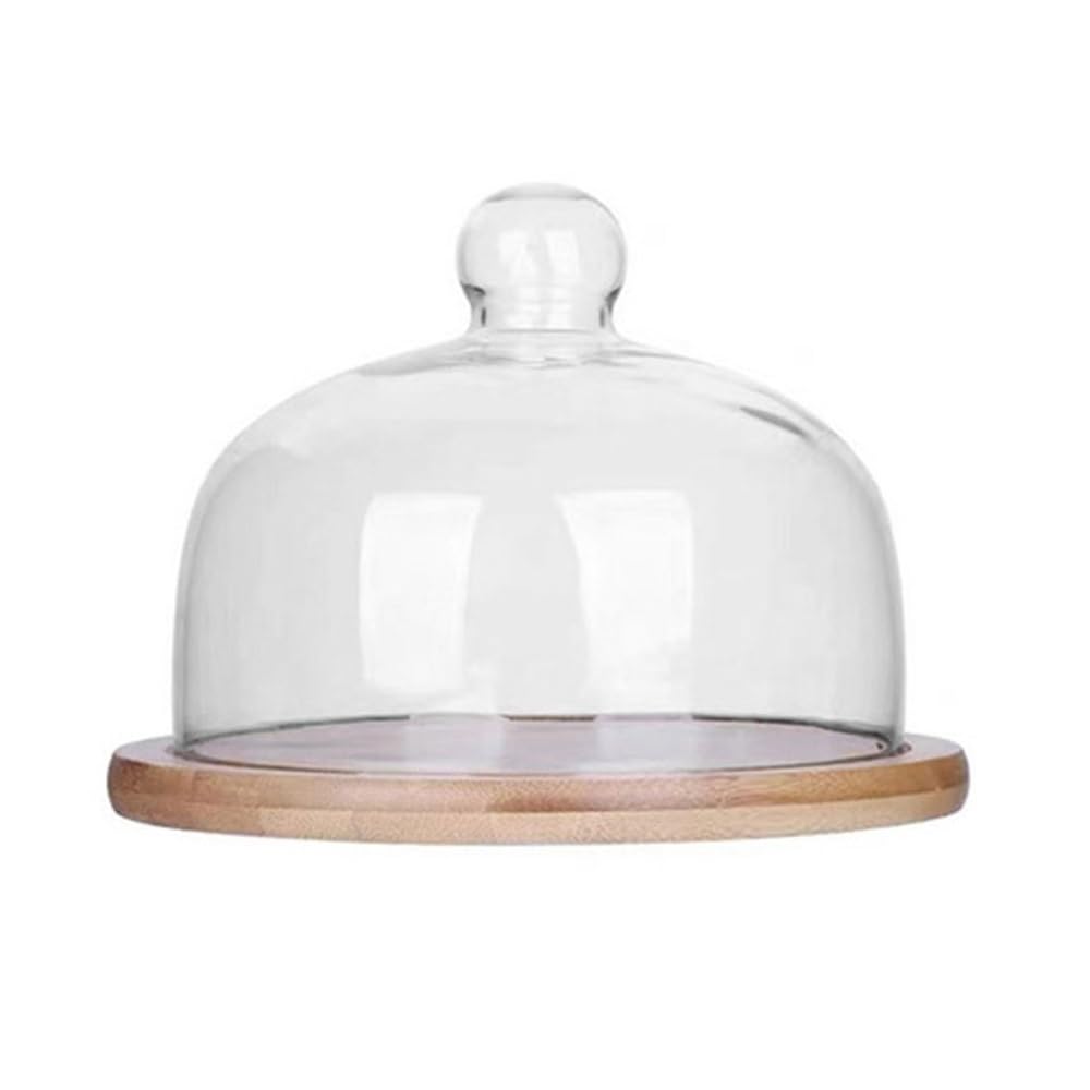 Gek208130 One Color Dessert Table Wooden Cake Stand Container With Lid Food Dessert Display For Wedding Tea Party Serving Platter Cupcake Stand