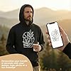 Cimpress Personalised Hoodie for Men, Print with your own photo, logo or text, Hooded Sweatshirt, Front print, For events, birthdays, XL, Black #1