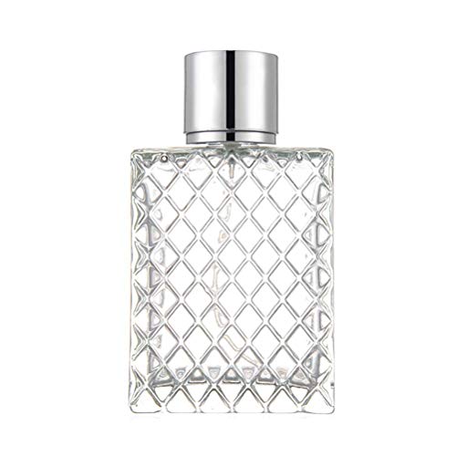 Yctze Botellas de Perfume Vacías, Botellas de Perfume Vacías Recargables de 3.4 Fl Oz, Botella de con Diseño Recargable para el Hogar, Viajes, Vacaciones (Colores variados)