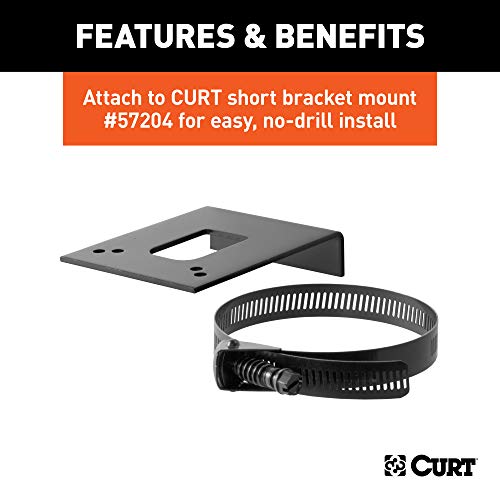 Curt 58300 Vehicle-Side Trailer Wiring Harness Mounting Bracket For 4-Way Flat #TOP4