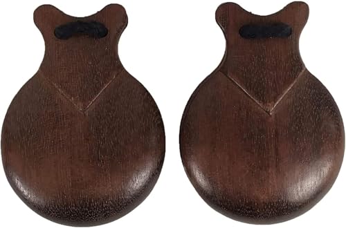Castañuela Española de Madera Caoba Especial nº6 Qbano de percusión para baile flamenco