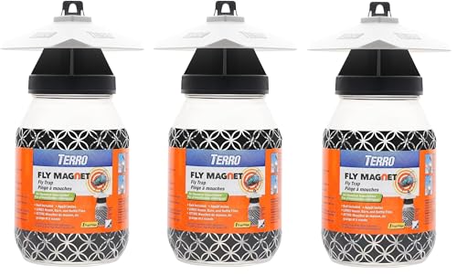 Victor M380 Fly Magnet 1-Quart Reusable Trap With Bait (3 Pack)