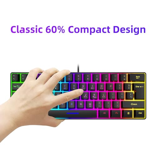 Teclado Mecánico Lovskoo 60% Conectividad USB miniatura 5