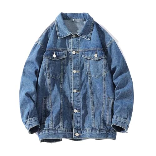 Veste en Jean pour Femmes Bleu008 avec Col Carré Original