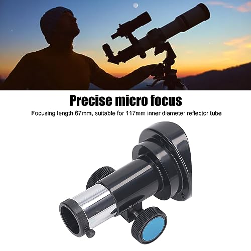 Image of 80mm Telescope Focusing Seat, Reflector Astronomical Telescope Focuser Toothed Focus Extension Focuser Gear for 1.25 Inch Interface Eyepiece