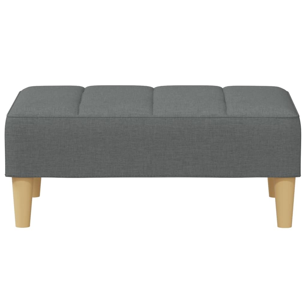 Homgoday Sofá Cama de 2 plazas con Taburete Tela Gris Oscuro, Sillones de Televisión, Sofás de Descanso Relax, Sofas De Salon, Hogar Sofa Muebles，Asientos Tapizados para Salón