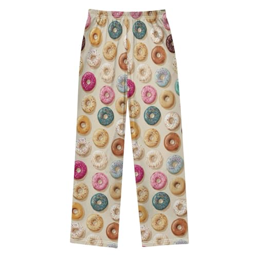 Pajama Bottoms, Pajamas Long Pant Cartoon Donuts Cute Lounge Wear Casual Sleep Pants Soft Pjs Sleepwear2