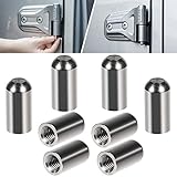 Door Pin Guides for Jeep Wrangler JK JKU JL JLU Sports Sahara Freedom Rubicon Unlimited & Gladiator JT 2/4-Door 2007-2018 2019 2020 2021 2022 2023 2024 Stainless Steel Hinge Bolts (8 Pcs)