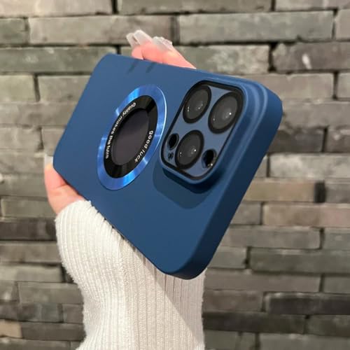 Housse magnétique iPhone 11 bleu marine idéale pour trajets et bureau
