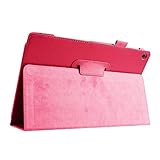 INSOLKIDON Compatible with ASUS Zenpad 10 Z300 Z300CL Z300CG 10 inch Tablet Case Leather Back Cover Protective Case Ultra Slim Bumper Full Body Protection Bracket Leather Case (Rose red) - Image 5