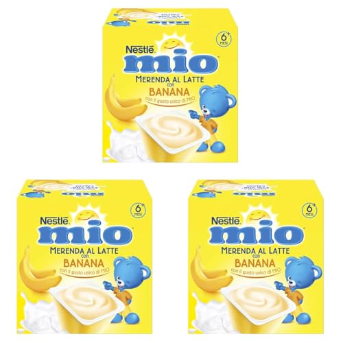 Nestlé Mio Merenda al Latte, 4 x 100g, 1 (Confezione da 3)
