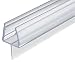 Produktbild Gedotec Duschlippendichtung für Duschtüren wasserabweisend | 1 Stück - Profil-Dichtung | Länge: 2 m | Duschdichtung 8mm - 10mm| Türdichtung PVC Transparent | Duschkabinen Dichtungen Duschwand