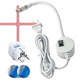 Guía láser para máquinas de coser, luz indicadora para acolchado en máquinas de coser, proyección láser de puntos/líneas/cruces ajustable, luz de posicionamiento del colimador (Rojo-Cruz)