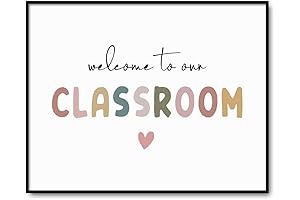 Colorful Welcome Sign for the Classroom: Adorn Your Walls with Classroom Decor Joy