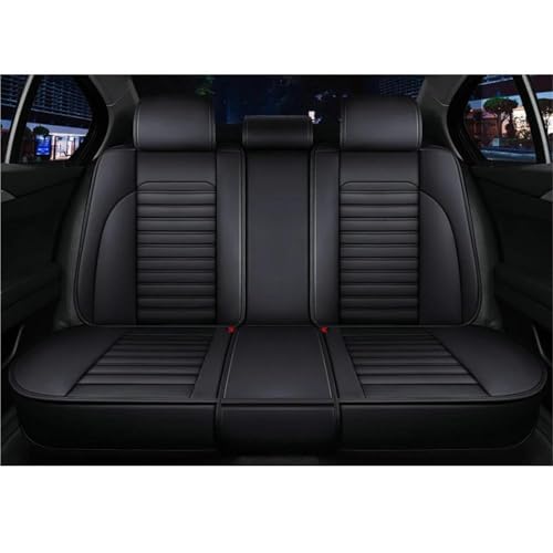 Housses de siège de voiture universelles en cuir Volvo V60 XC40 S90 V40 noir arrière