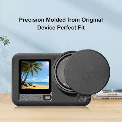 Image of Yantralay Silicone Protective Case for D JI Os mo Action 6 | Soft Shockproof Cover with Lens Cap & Anti-Lost Lanyard | Action Camera Accessories